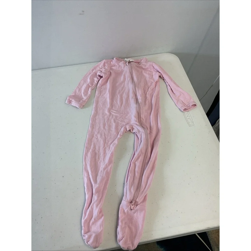 Lot of 4 Kyte bamboo zippy sleeper Solid Pink size 6-12‎ mos Bamboo Girls
